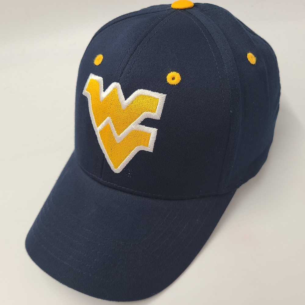 West Virginia Mountaineers Hat Adjustable Captivating Headgear Blue Yellow NCAA
